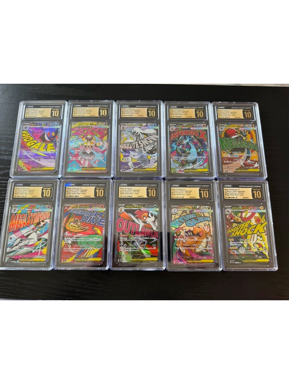 Pokémon Mega Attack Rare Full Set Pristine 10 JP